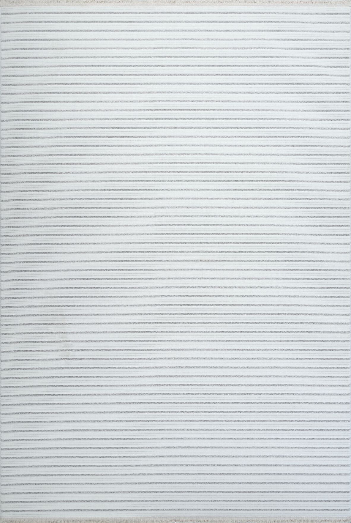 Origami 6931 Beyaz Gri - Polyester Dokuma Halı | Modern Salon Halısı